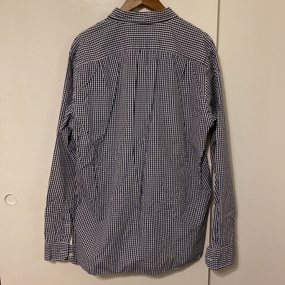 J. Crew Checkered Plaid Long Sleeve Button Down Shirt 100% Cotton Men's XLT 17 - Picture 9 of 14